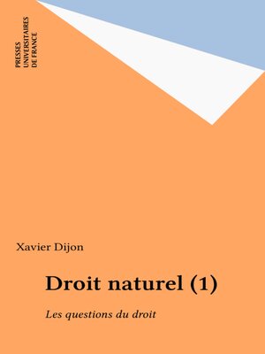cover image of Droit naturel (1)